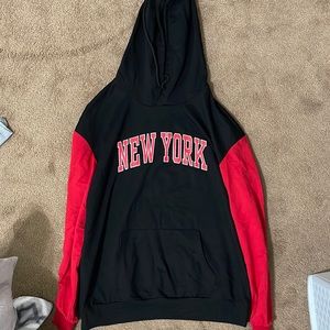 **NEW NEVER WORN BEFORE Letter Graphic Colorblock Hoodie